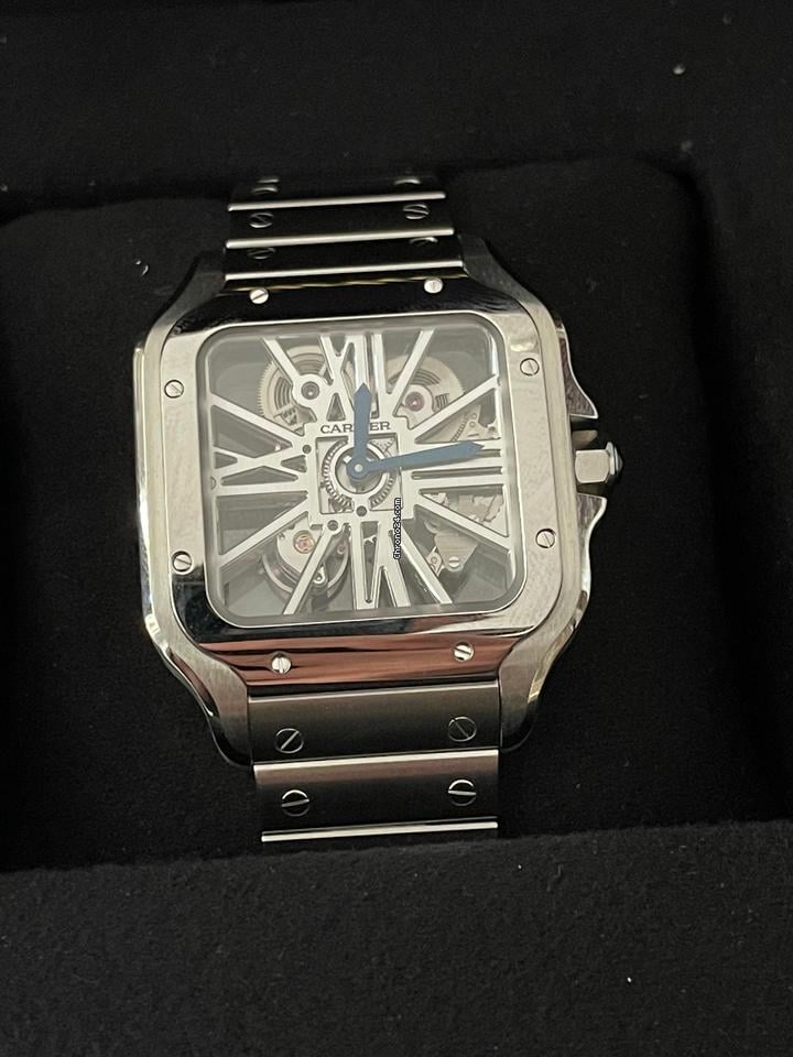 Cartier Santos NEW 2024 Santos De Cartier SKELETON WHSA0007