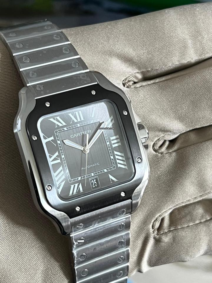 Cartier Santos NEW 2023 Santos Large Automatic Grey Dial