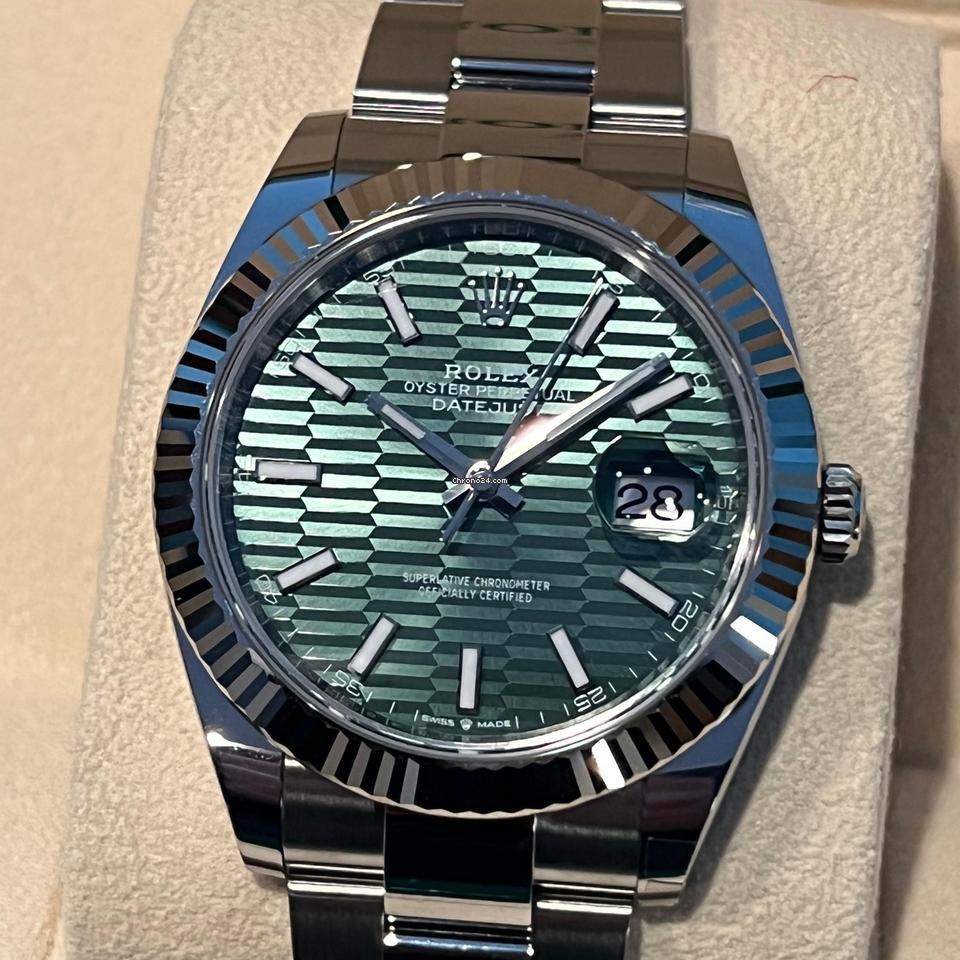Rolex Datejust 41 NEW 2023 Datejust 41 GREEN MOTIF OYSTER