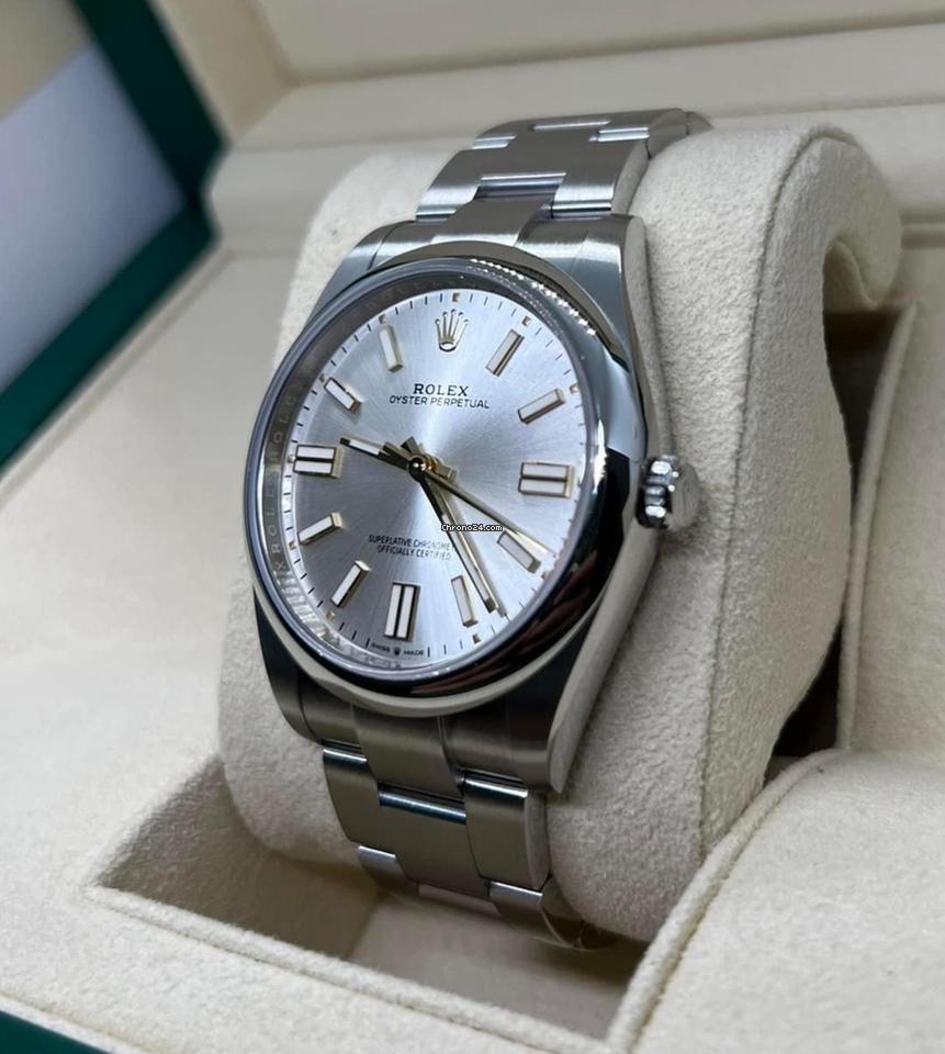 Rolex Oyster Perpetual 41 NEW 2024 Oyster Perpetual 41 SILVER DIAL 124300