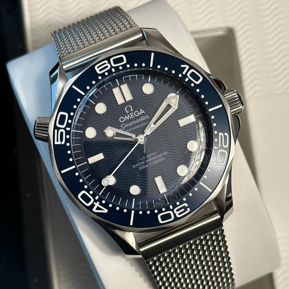 Omega Seamaster Diver 300 M NEW RELEASE 2023 IN STOCK JAMES BOND 60th ANNIVERSARY DIVER Ref: 210.30.42.20.03.002