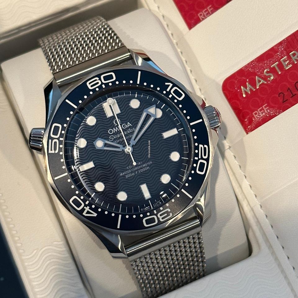 Omega Seamaster Diver 300 M NEW RELEASE 2023 IN STOCK JAMES BOND 60th ANNIVERSARY DIVER Ref: 210.30.42.20.03.002