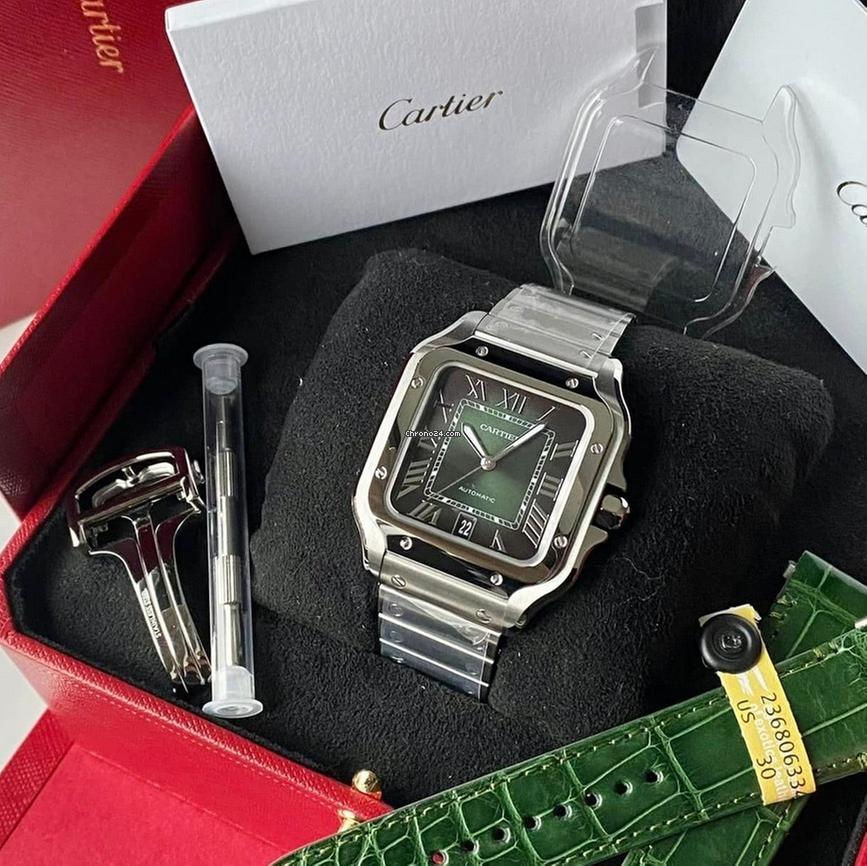 Cartier Santos NEW 2023+ Santos de Cartier 40mm GREEN DIAL