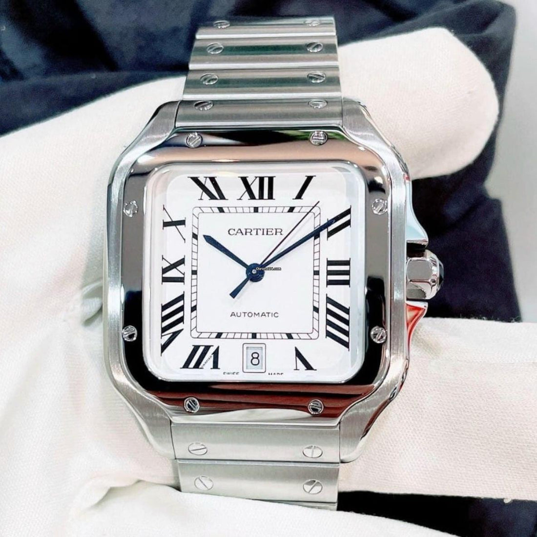 Cartier Santos NEW 2024 Santos De Cartier WHITE DIAL Large Model