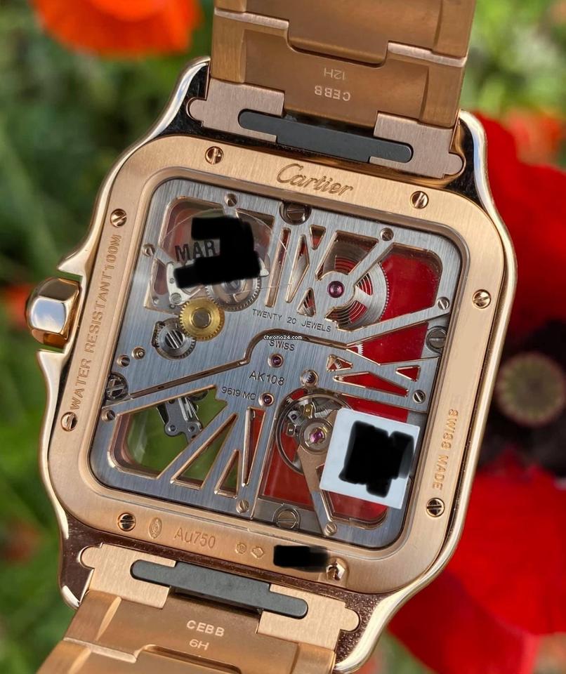 Cartier Santos NEW 2024 Santos De Cartier Skeleton WHSA0016