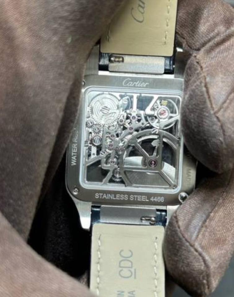 Cartier Santos Dumont NEW 2024 Santos-Dumont Skeleton Watch WHSA0032