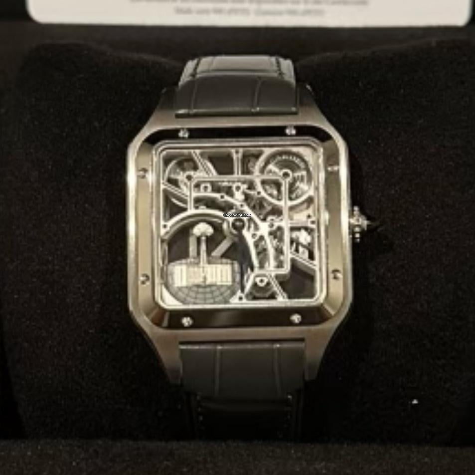 Cartier Santos Dumont NEW 2024 Santos-Dumont Skeleton Watch WHSA0032