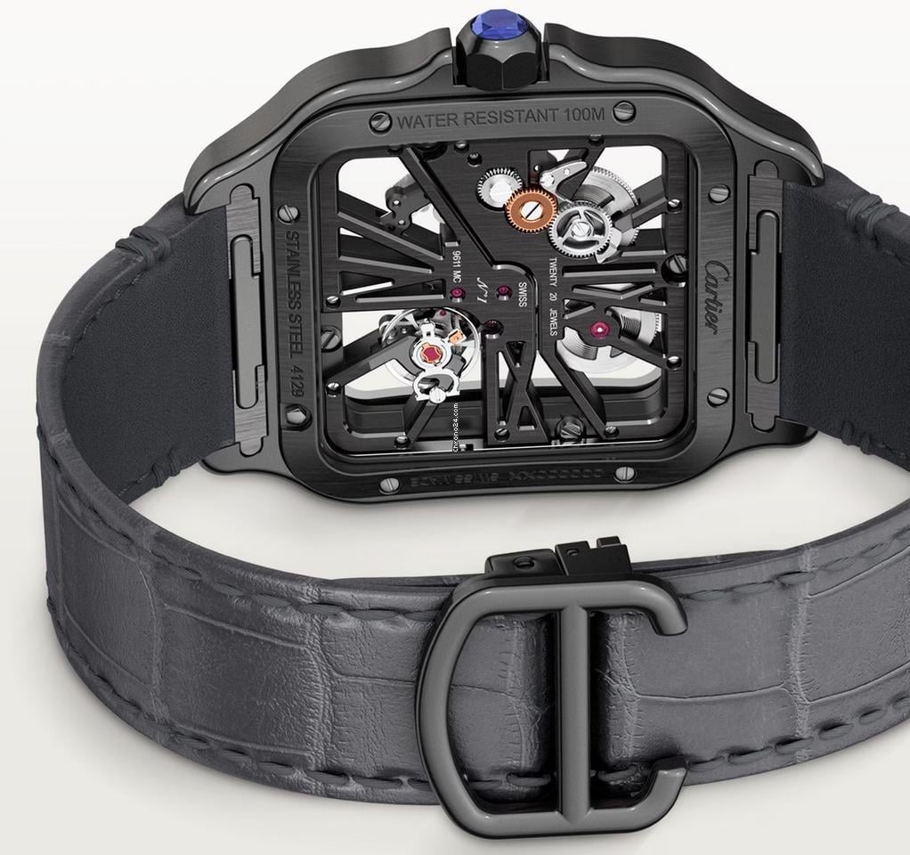 Cartier Santos NEW Santos de Cartier watch FULL BLACK ADLC CASE