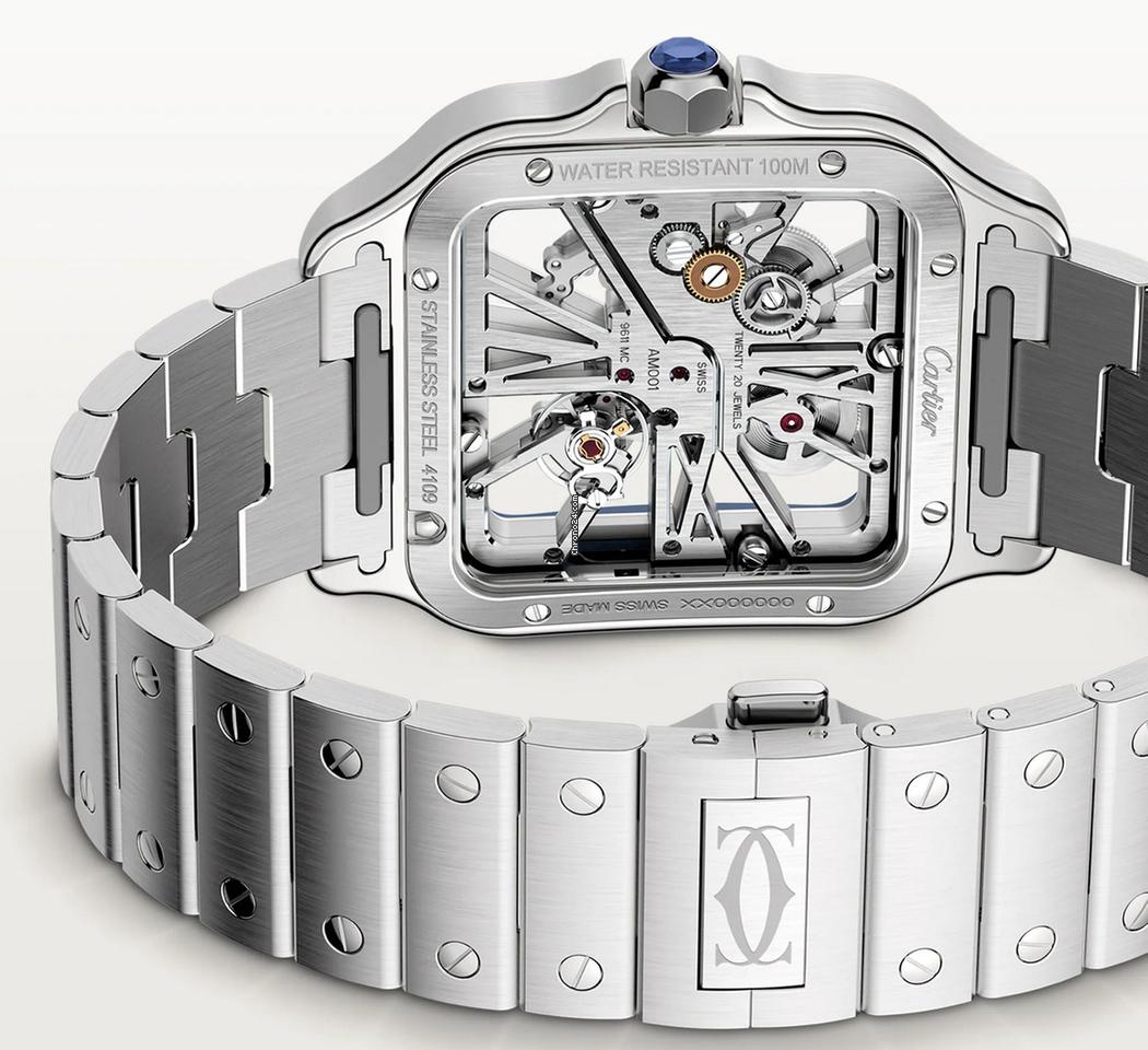 Cartier Santos de Cartier watch BLUE DLC BEZEL