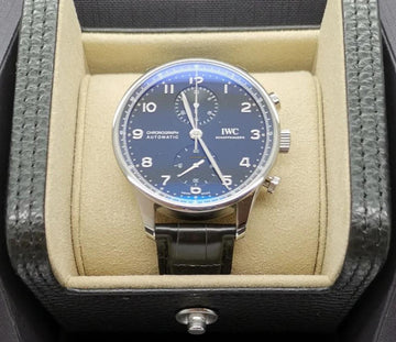 IWC Portuguese Chronograph PORTUGIESER CHRONOGRAPH BLACK DIAL IW371609