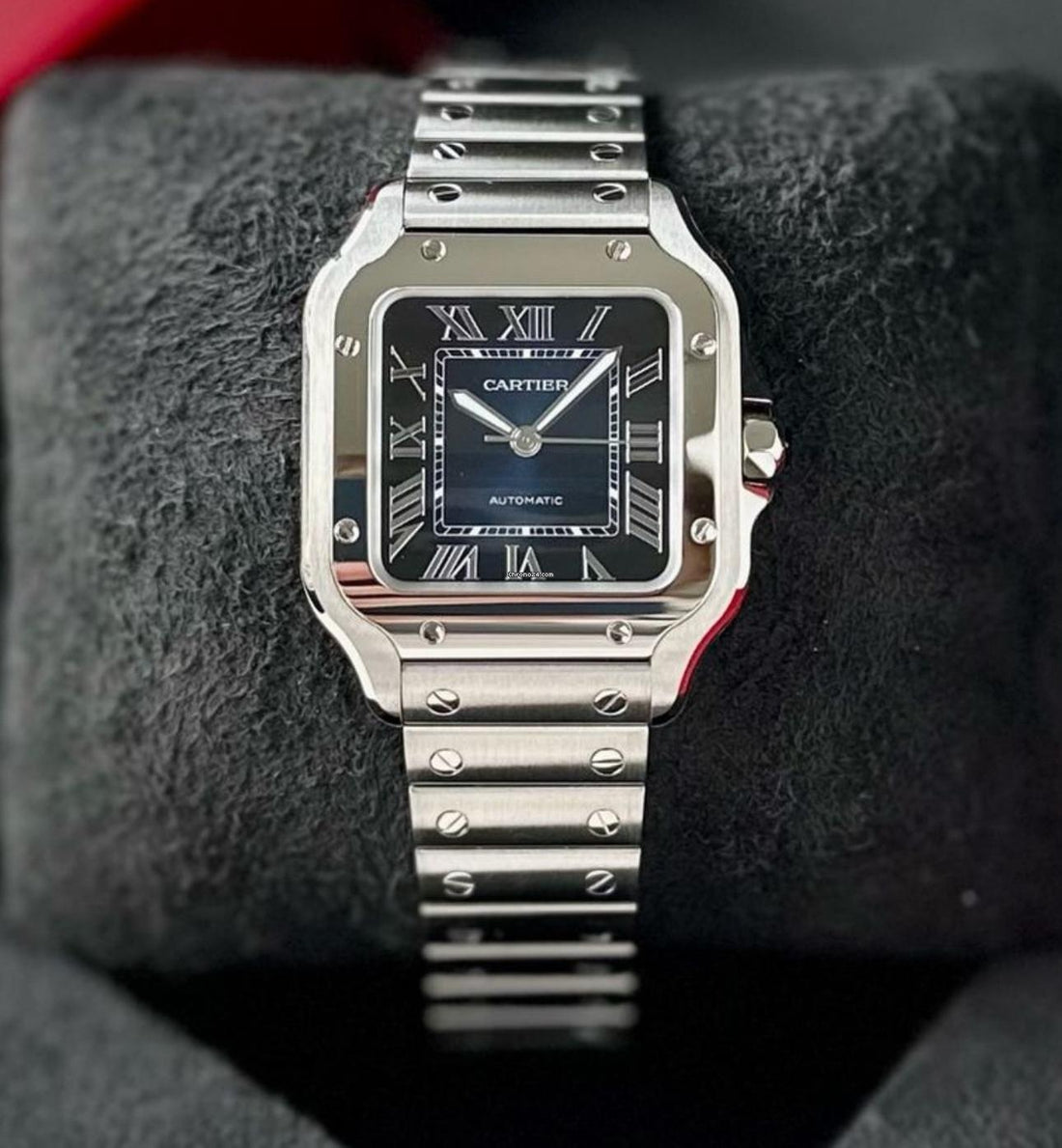 Cartier Santos NEW 2024 Santos De Cartier Blue Dial Medium WSSA0063