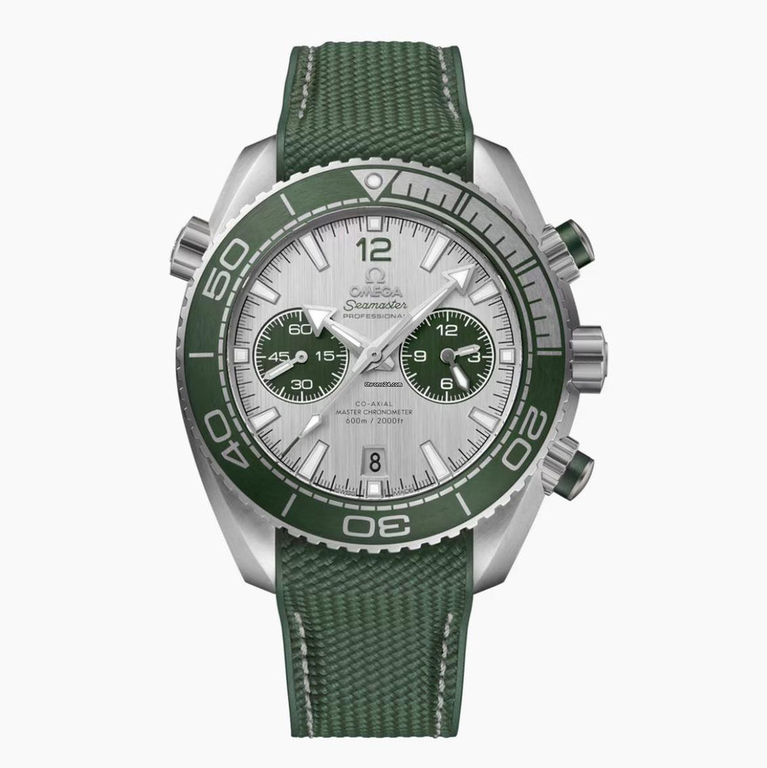 Omega Seamaster Planet Ocean Chronograph NEW 2024 Seamaster Planet Ocean 600m 45.5mm Grey and Green