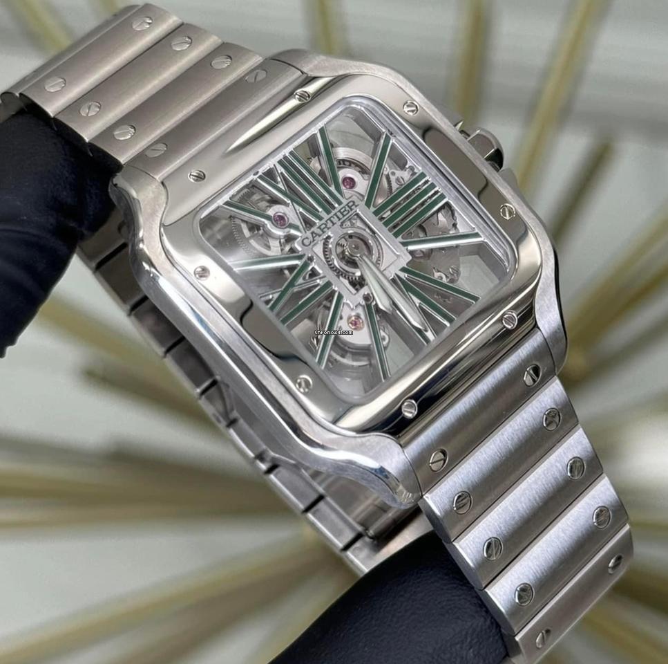 Cartier Santos NEW 2024 Santos Skeleton Green