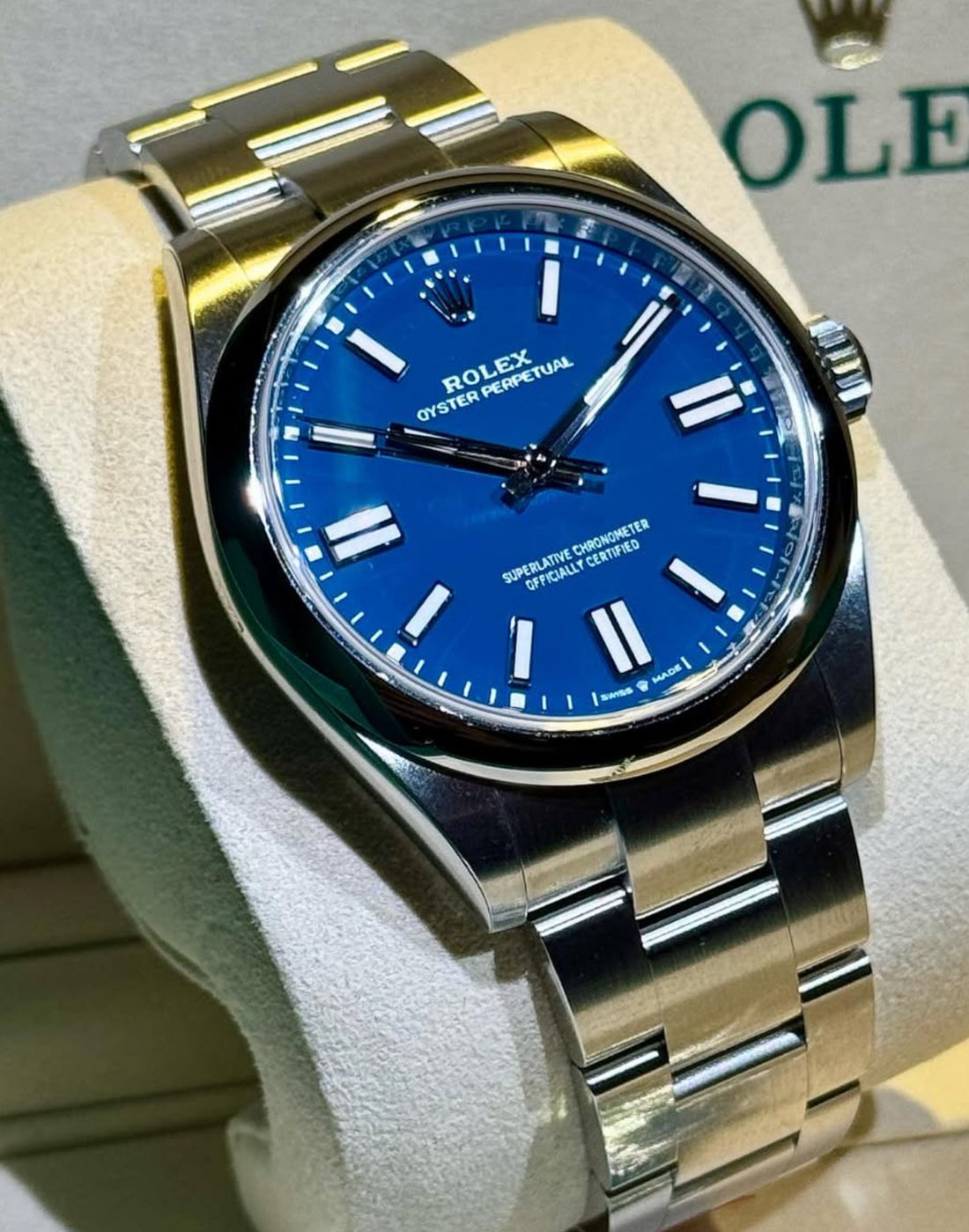 UNWORN ROLEX OP41 134300 “MED BLUE” NEW RELEASE UNWORN2025