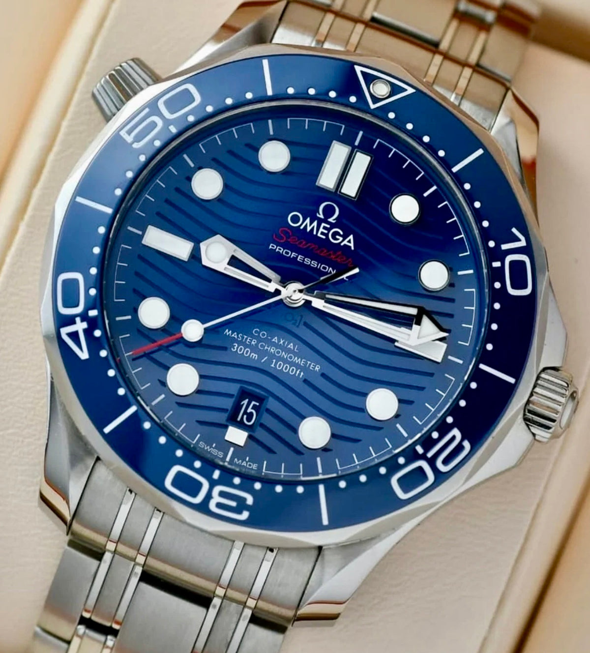 Omega Seamaster Diver 300M Blue Dial 210.30.42.20.03.001