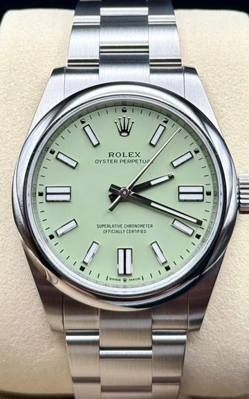 Rolex Oyster Perpetual 41 Pistachio Green Dial Oyster Bracelet - 134300 - 2025