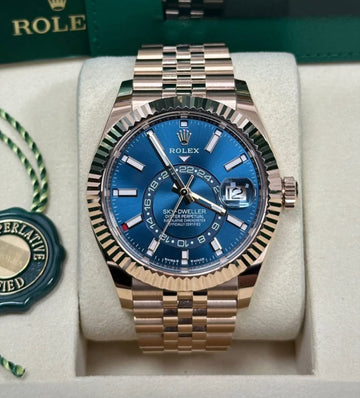 Rolex Sky-Dweller 42mm Blue-Green Dial Fluted Bezel Jubilee Bracelet - 336935 | 2024 Model