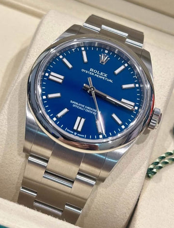 UNWORN ROLEX OP41 134300 “MED BLUE” NEW RELEASE