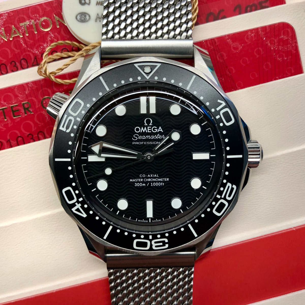Omega Seamaster Diver 300M Black Wave Dial 210.30.42.20.01.010