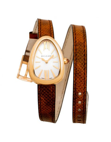 Serpenti Quartz White Mother of Pearl Dial Ladies Watch