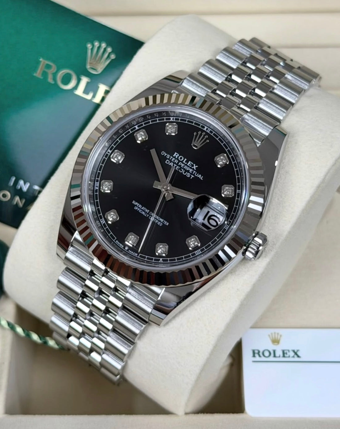 Rolex Datejust 41 NEW 2024 Datejust 41 BLACK DIAMOND DIAL JUBILEE