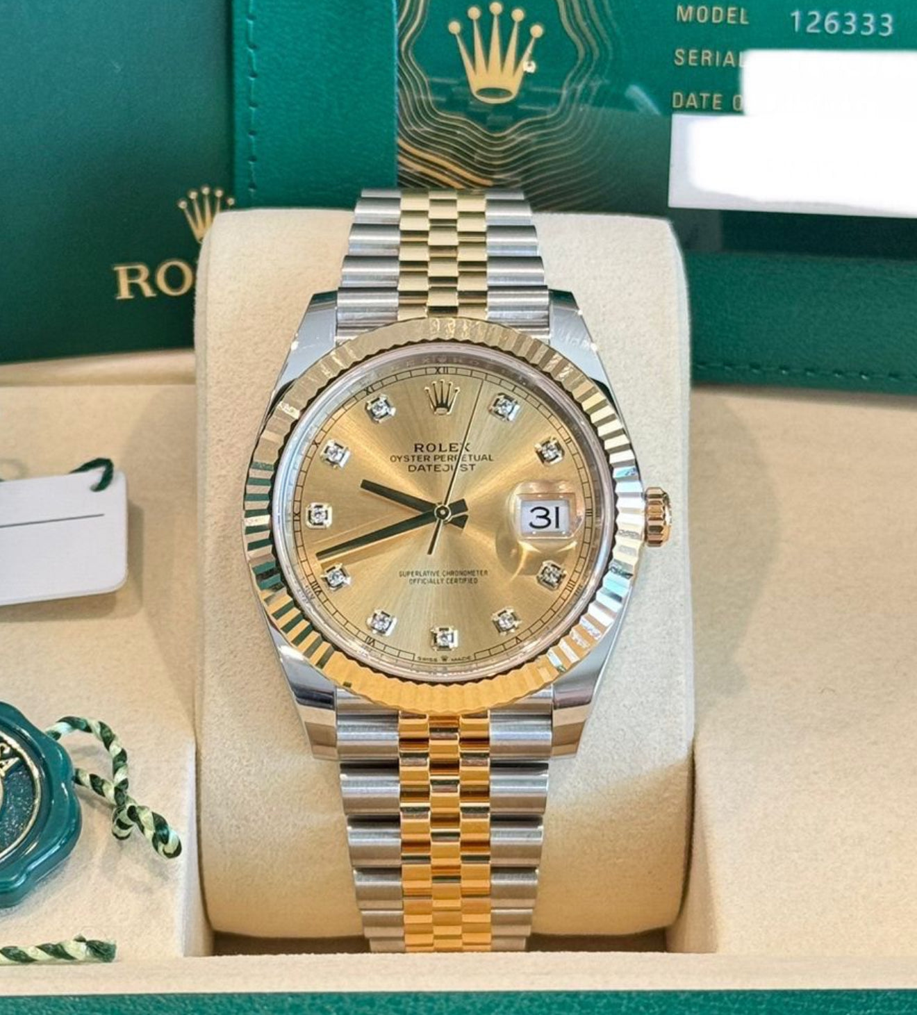 Rolex Datejust 41 UNWORN 2025 Datejust 41 CHAMPAGNE DIAMOND