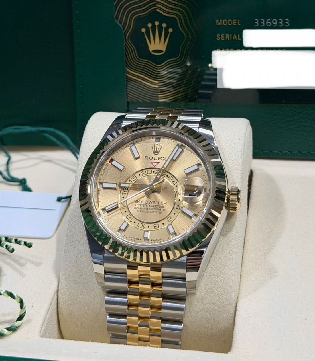 Rolex Sky-Dweller NEW 2024 Sky-Dweller CHAMPAGNE JUBILEE 336933