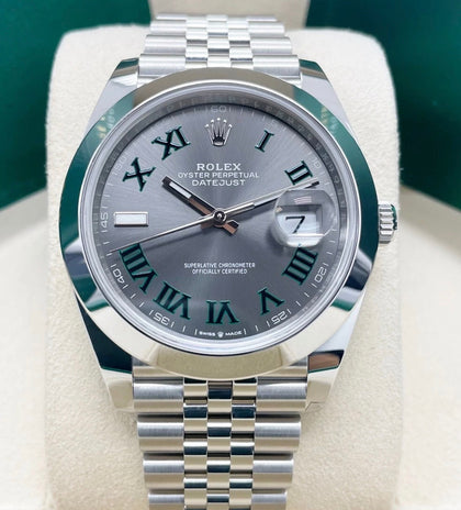 Rolex Datejust 41 Wimbledon Dial Jubilee Bracelet 126300