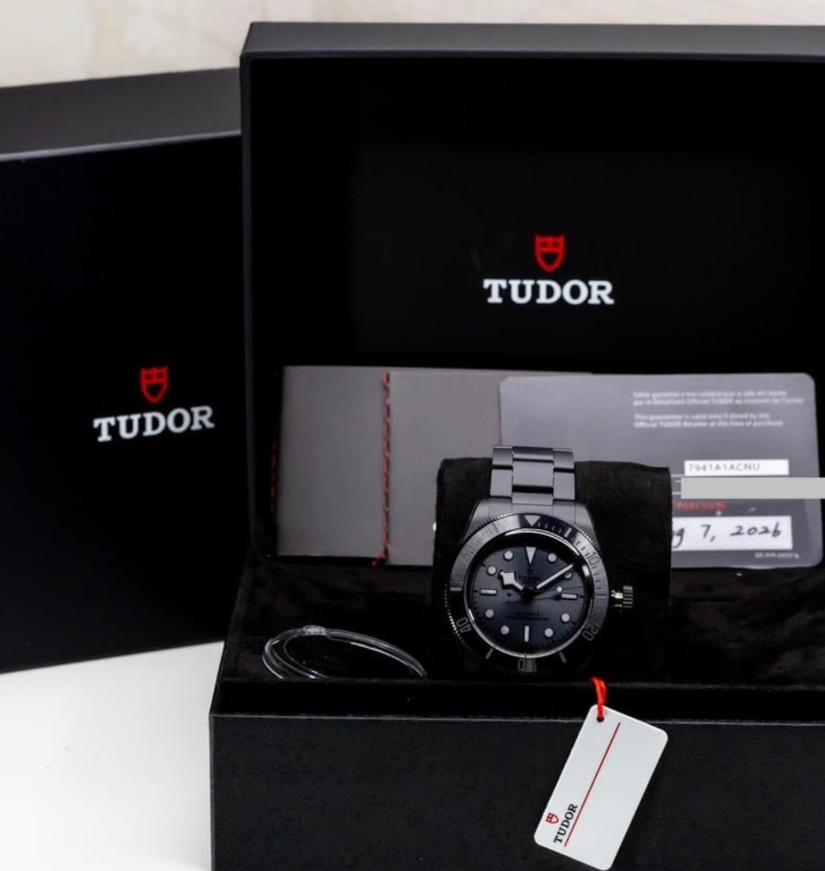 Tudor Black Bay Ceramic M7941A1ACNU-0001 — full set with box, card and hang tag