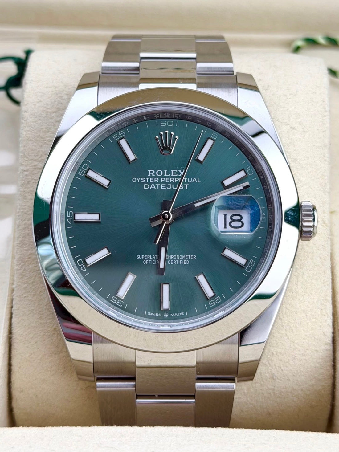 Rolex Datejust 41 UNWORN 2025 Datejust 41 MINT GREEN 126300