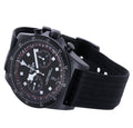 Tudor Pelagos FXD Chrono Cycling Edition M25827KN-0001, black case, dial and fabric strap, right three-quarter front view