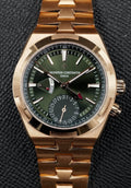 Vacheron Constantin Overseas Dual Time reference 7920V/210R-B965 with green dial, pink-gold case and matching bracelet
