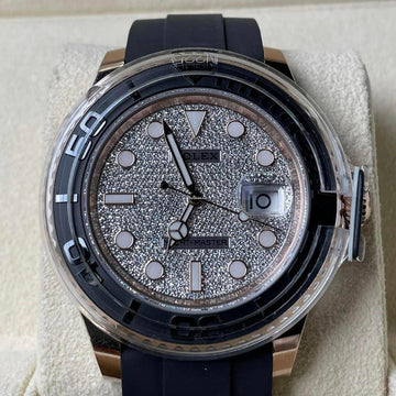 Rolex Yacht-Master 40 NEW 2023 Yacht-Master 40 PAVE DIAMOND DIAL