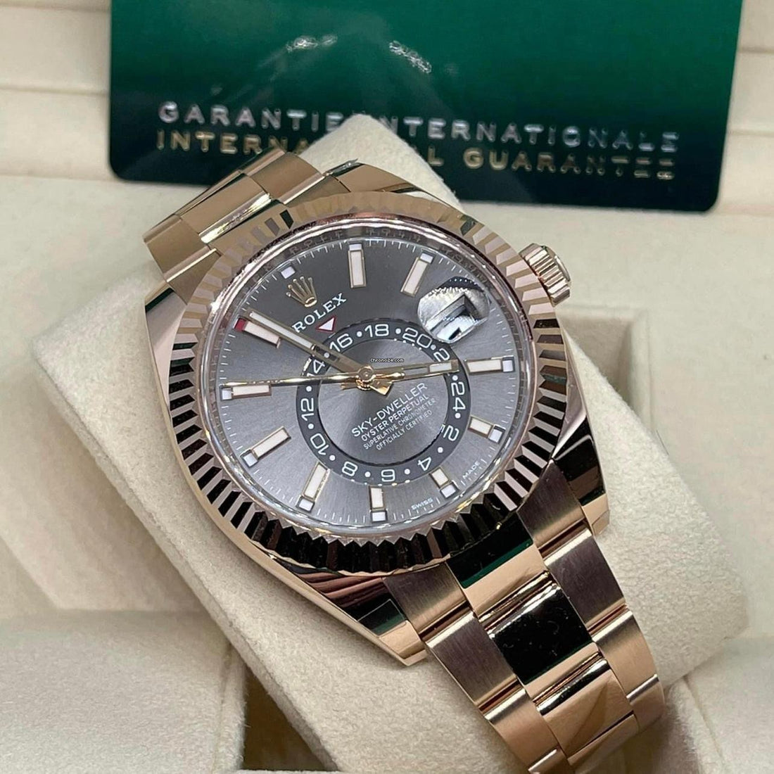 Rolex Sky-Dweller NEW 2024 Sky-Dweller RHODIUM Dial 326935