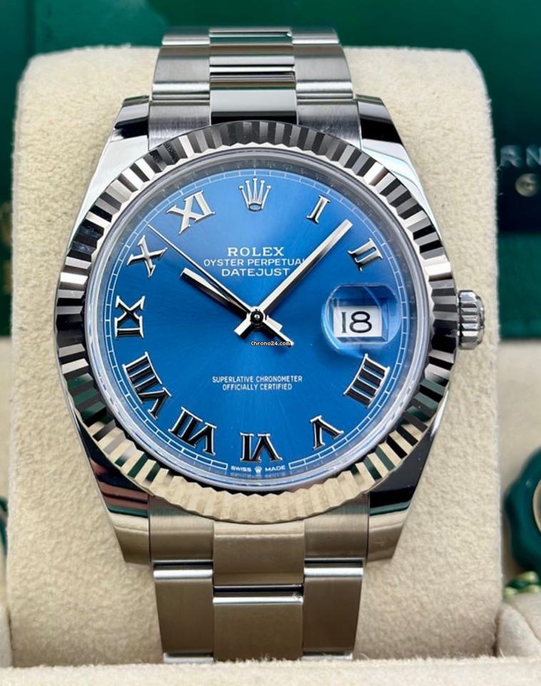 Rolex Datejust 41 UNWORN 2025 Datejust 41 AZZURRO BLUE ROMAN OYSTER 126334
