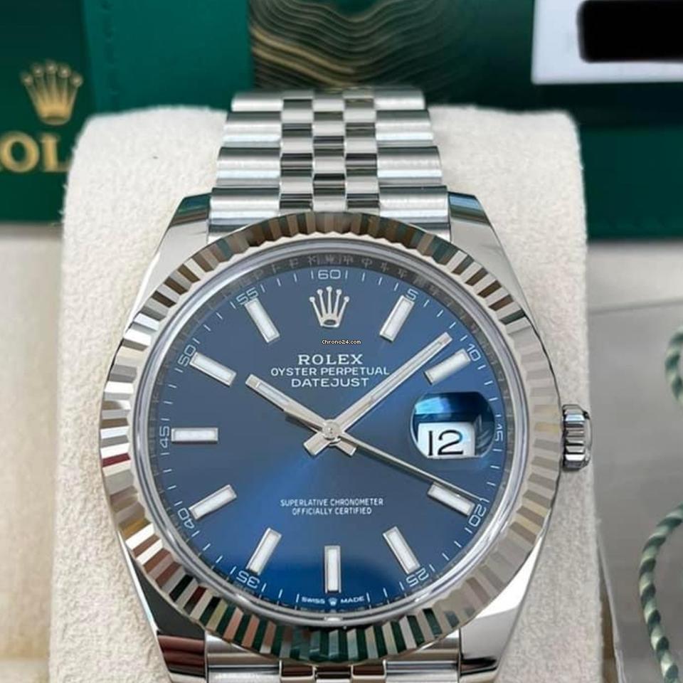 Rolex Datejust 41 NEW 2024 Datejust 41 BLUE JUBILEE 126334