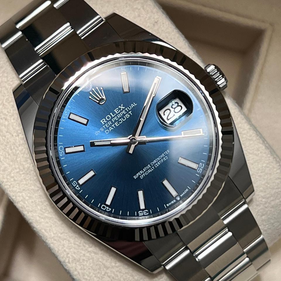 Rolex Datejust 41 NEW 2024 Datejust 41 BLUE INDEX DIAL 126334