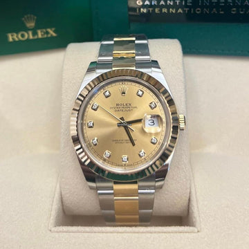 Rolex Datejust 41 CHAMPAGNE DIAMOND 126333 UNWORN 2025