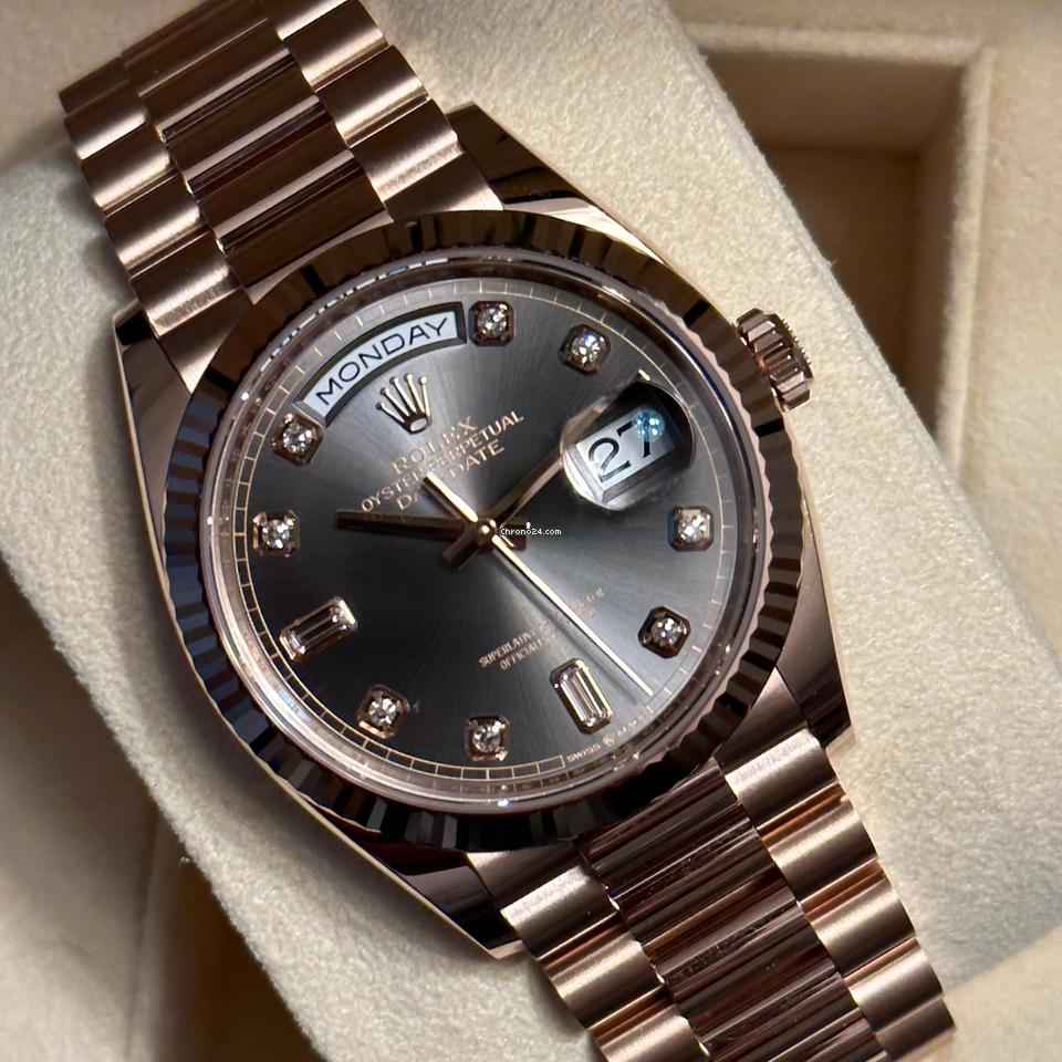 Rolex Day-Date 36 NEW 2023 Day-Date 36 SLATE BAGUETTE