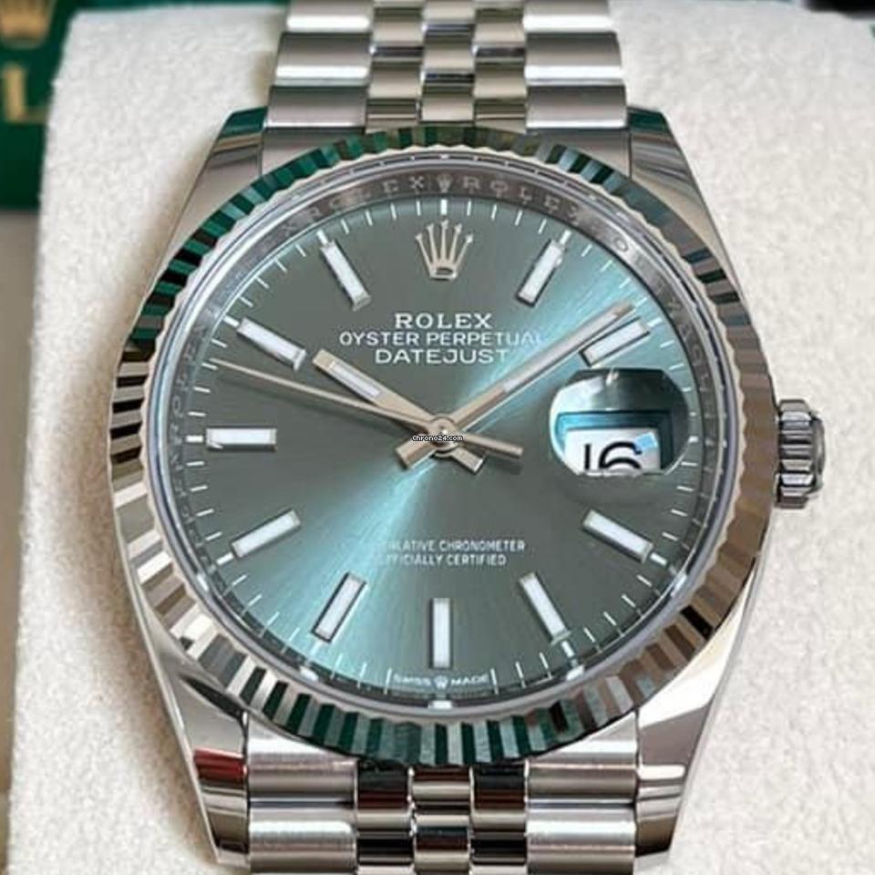 Rolex Datejust 36 NEW 2024 Datejust 36 GREEN INDEX JUBILEE