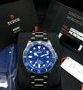 Tudor Pelagos M25600TB-0001 blue dial and ceramic bezel on titanium bracelet