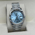 Rolex Day-Date 40 NEW 2024 Day-Date 40 PLATINUM FLUTED BEZEL 228236