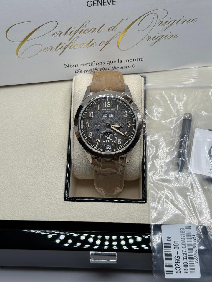 Patek Philippe Annual Calendar Travel Time NEW 2023 5326G Annual Calendar Travel Time Complications