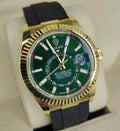 Rolex Sky-Dweller 42 Bright Green Dial Oysterflex Bracelet 336238