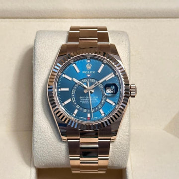 Rolex Sky-Dweller NEW 2024 Sky-Dweller BLUE/GREEN DIAL 18KT ROSE GOLD 336935