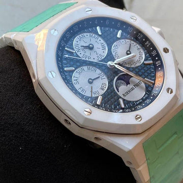 Audemars Piguet Royal Oak Perpetual Calendar NEW Royal Oak Perpetual Calendar 26579CB White Ceramic Perpetual Calendar