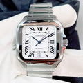 Cartier Santos de Cartier Large silvered opaline dial WSSA0018, alternate product view 3 of 9