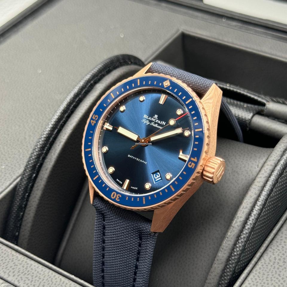 Blancpain Fifty Fathoms Bathyscaphe NEW 2024 Fifty Fathoms Bathyscaphe Automatic 18KT Red Gold 5000-36S40-O52A