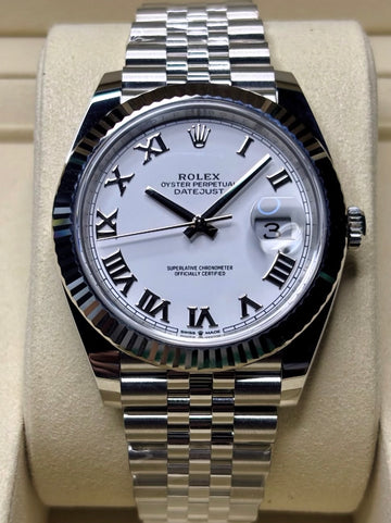 Rolex Datejust 41 UNWORN 2025 Datejust 41 WHITE ROMAN Jubilee 126334