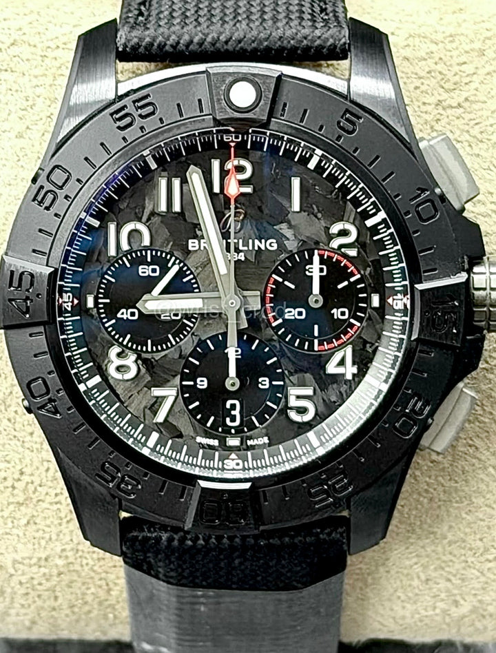 Breitling Avenger B01 Chronograph 44 Night Mission Carbon Dial Anthracite Calfskin Strap SB0147101B1X1 UNWORN 2026